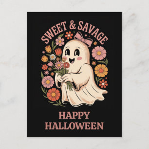 Cartão Postal Fantasma Floral de Doce Selvagem de Dia de as Brux
