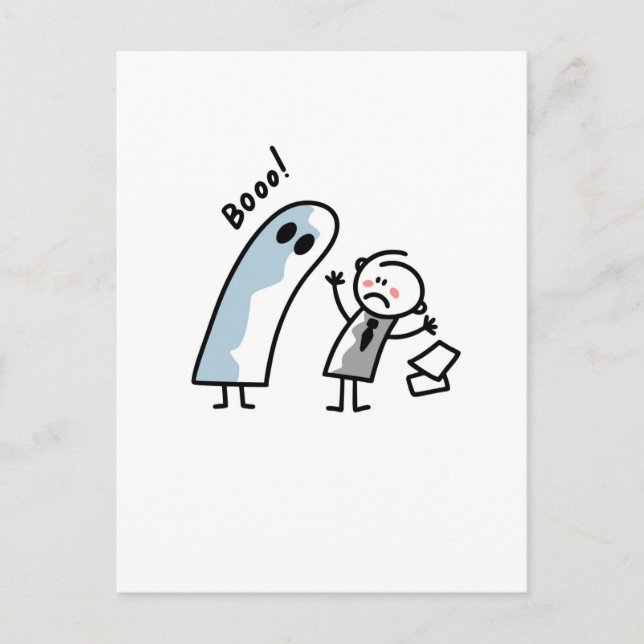 Cartão Postal Fantasma no escritório (Frente)
