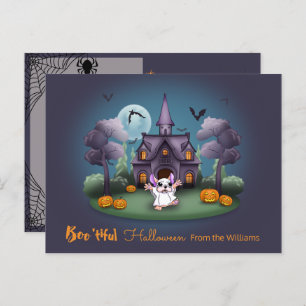 Cartão Postal Fantasmas bonitinhos do Halloween