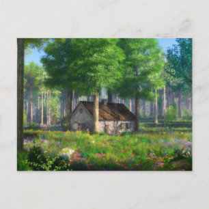 Cartão Postal Fantasmas: Cartão-postal de algodão florestal