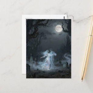 Cartão Postal Fantasmas Dançando numa Noite de Lua Cheia