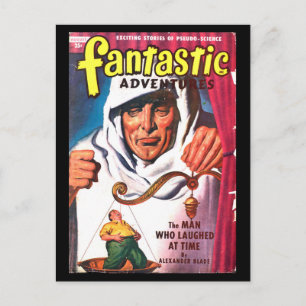 Cartão Postal Fantastic Adventures v11 n08 (Ago 1949)_Pulp Art
