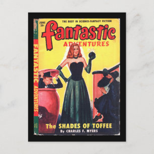 Cartão Postal Fantastic Adventures v12 n06 (junho 1950)_Pulp Art
