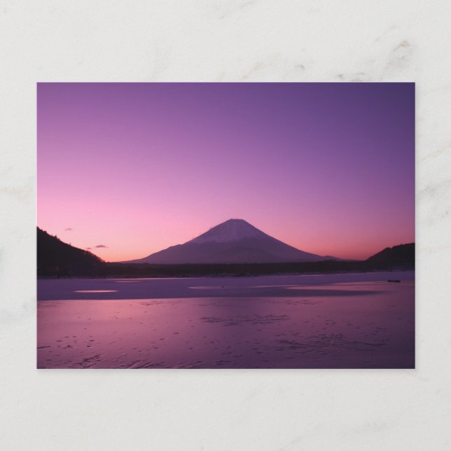 Cartão Postal Fantástico Monte Fuji (Frente)