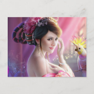 Cartão Postal Fantasy Beauty 01
