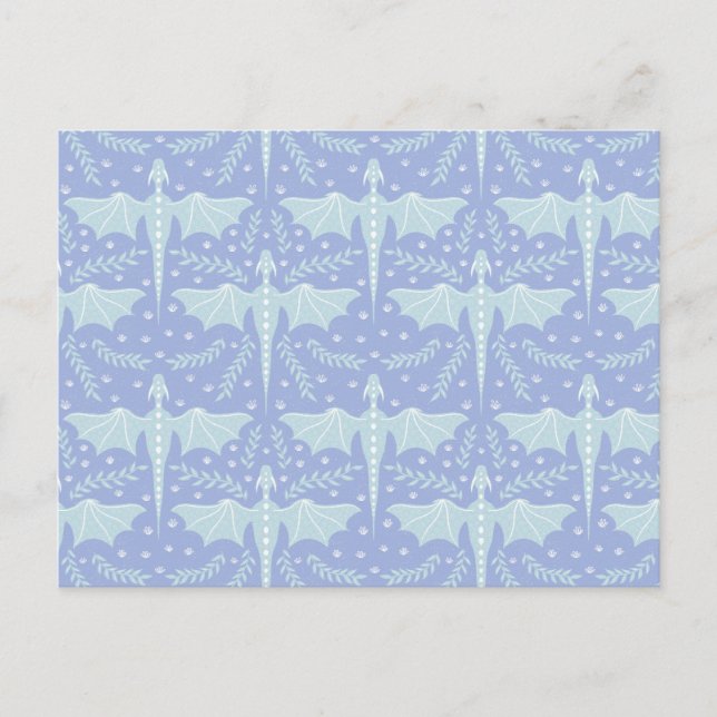 Cartão Postal Fantasy Botanical Dragon (Frente)