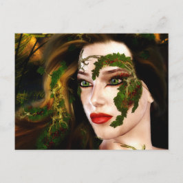 Cartão Postal Fantasy Dryad da Floresta