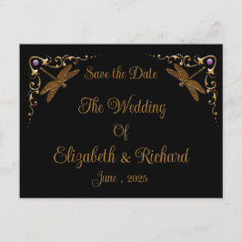 Cartão Postal Fantasy Fairy Tale Weding Date