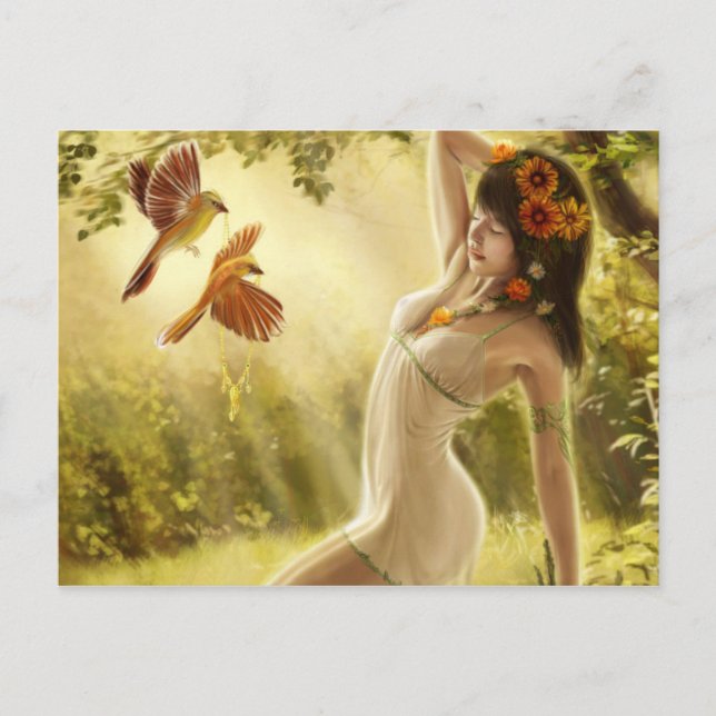 Cartão Postal Fantasy Girl (Frente)