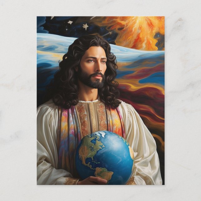 Cartão Postal *~* Fantasy Jesus AP50 Universo Terra (Frente)