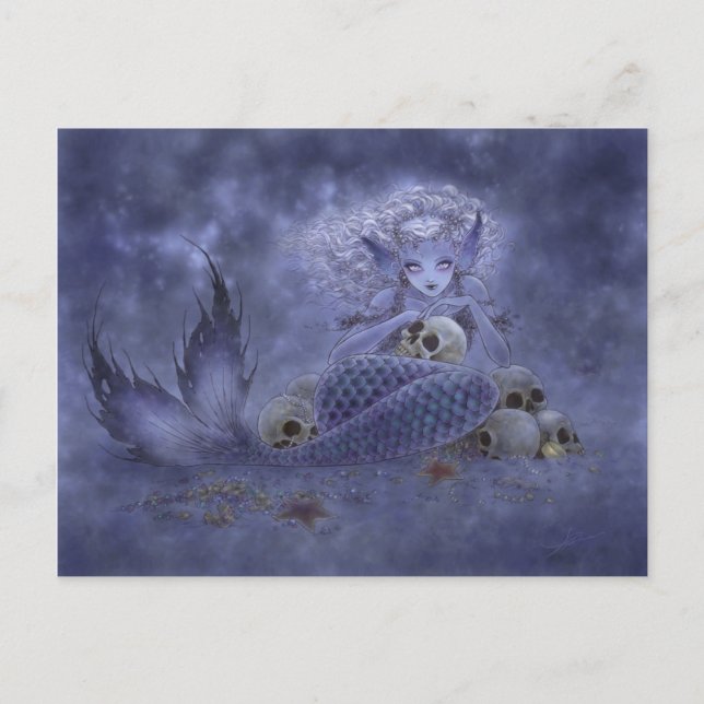 Cartão Postal Fantasy Postcard - Dark Mermaid (Frente)