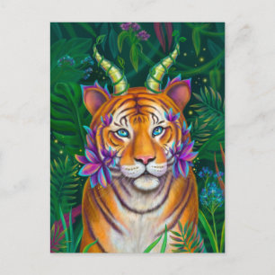 Cartão Postal Fantasy Tiger