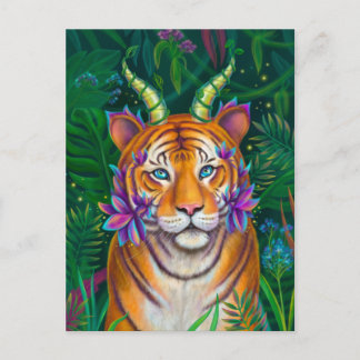 Cartão Postal Fantasy Tiger