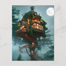 Fantasy Tree House Arte Digital