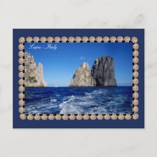 Cartão Postal Faraglioni Stacks, Ilha de Capri - Golfo de Nápole
