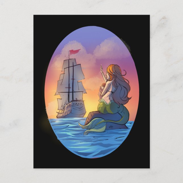 Cartão Postal Fare Thee Well and Safe Return (Frente)