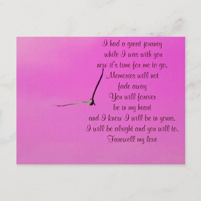Cartão Postal Farewell_ (Frente)