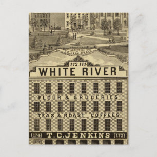 Cartão Postal Farinha de excelente e mercearia