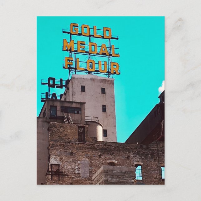 Cartão Postal farinha de medalha de ouro (Frente)