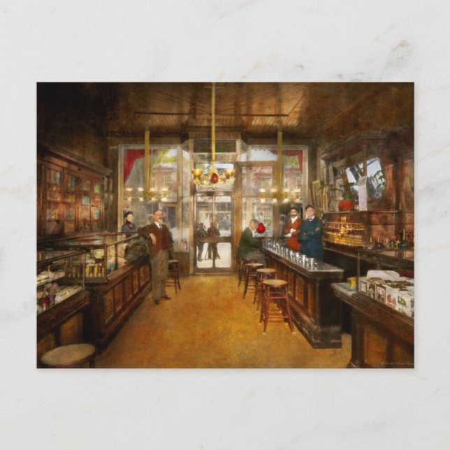 Cartão Postal Farmácia do Congresso 1910 (Frente)