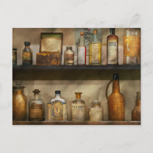 Cartão Postal Farmácia - Medicina do passado