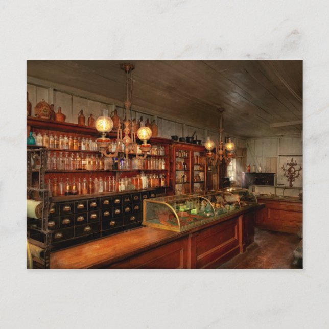 Cartão Postal Farmácia - Onde os assistentes compram (Frente)