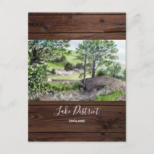 Cartão Postal Farmhouse perto de Third, Lake District, Inglaterr
