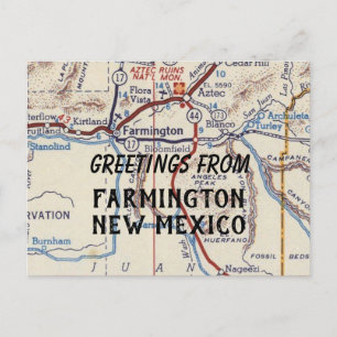 Cartão Postal Farmington Novo México