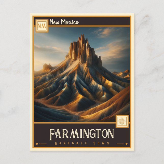 Cartão Postal Farmington, Novo México | Vintage (Frente)