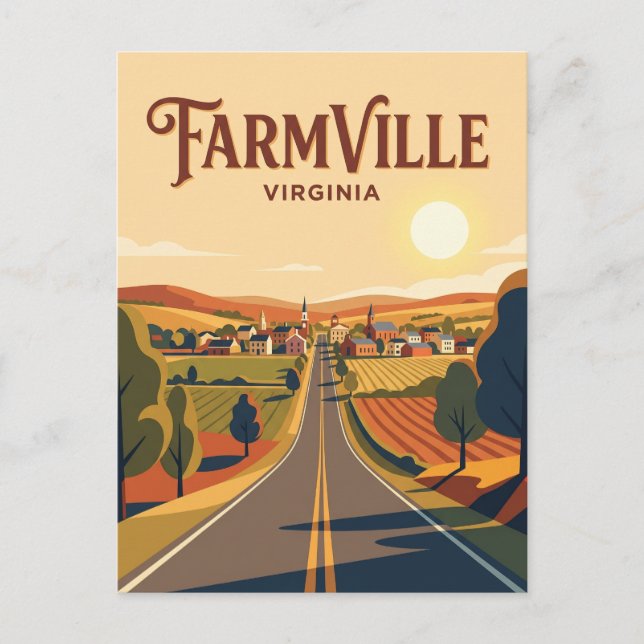 Cartão Postal Farmville EUA (Frente)