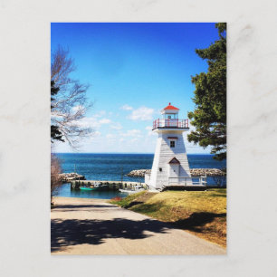 Cartão Postal Faro de Hampton Bridgetown Nova Scotia Canadá
