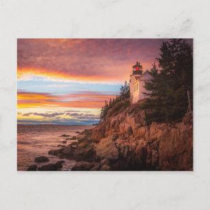 Cartão Postal Faróis Acadia National Park Maine