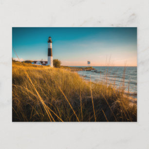 Cartão Postal Faróis   Big Sable Lighthouse Ludington, MI