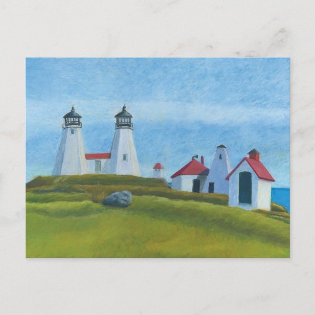 Cartão Postal Faróis De Rede Antigos (Frente)