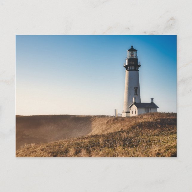 Cartão Postal Faróis | Farol de Yaquina Head Oregon (Frente)