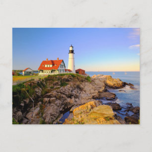 Cartão Postal Faróis Farol Rockport Maine