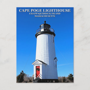Cartão Postal Farol Cape Poge, Cartão-postal Massachusetts