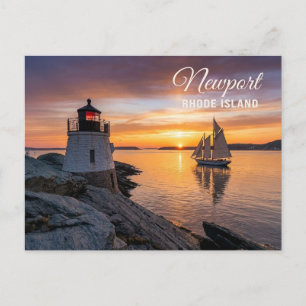 Cartão Postal Farol Castle Hill Newport Rhode Island RI