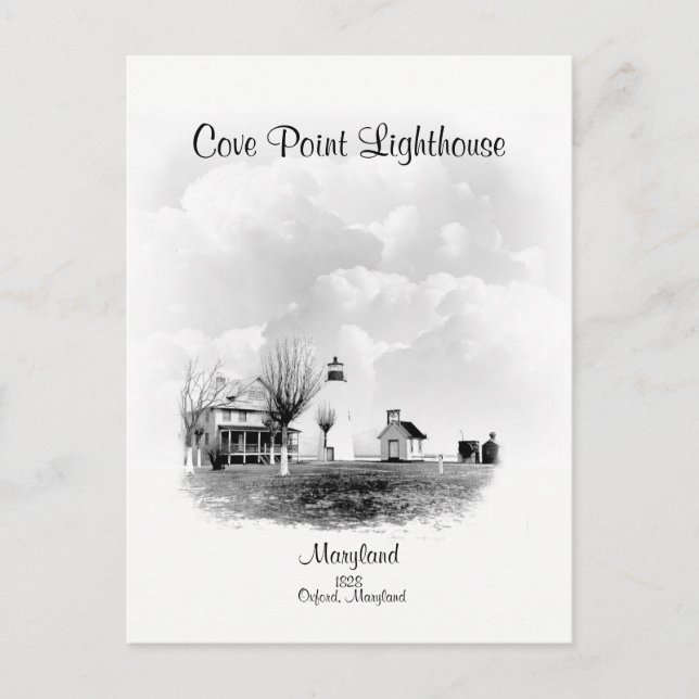 Cartão Postal Farol Cove Point - Maryland (Frente)