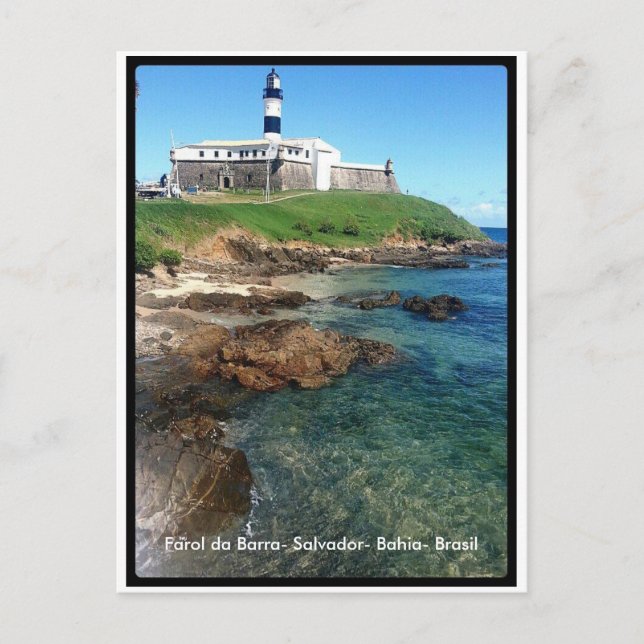 Cartão Postal Farol da Barra-Salvador-Bahia-Brasil (Frente)