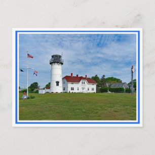 Cartão Postal Farol da Estação da Guarda Costeira de Chatham MA