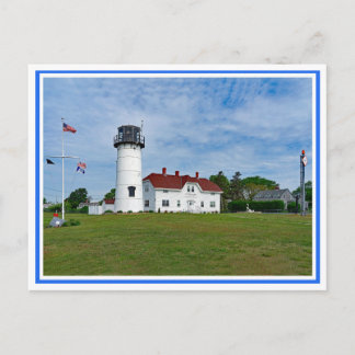 Cartão Postal Farol da Estação da Guarda Costeira de Chatham MA