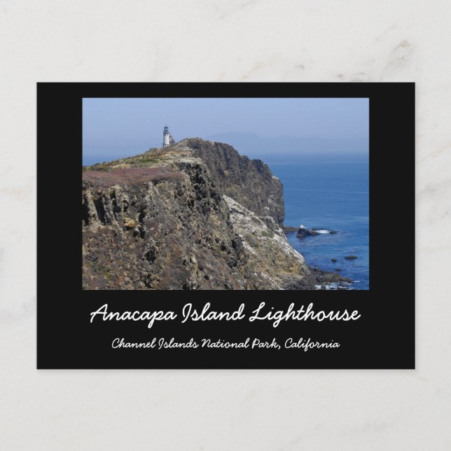 Cartão Postal Farol da Ilha Anacapa (Frente)