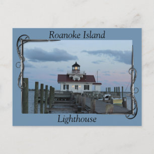 Cartão Postal Farol da Ilha Roanoke