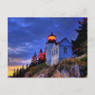 Cartão Postal Farol de Bass Harbor, Maine