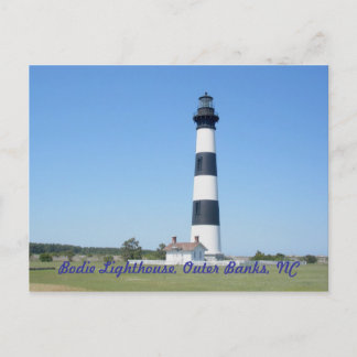 Cartão Postal Farol de Bodie Island OBX Carolina do Norte