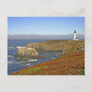 Cartão Postal Farol de Cabeça de Yaquina em Newport Oregon