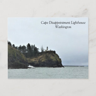 Cartão Postal Farol de Cape Disappointment, WA