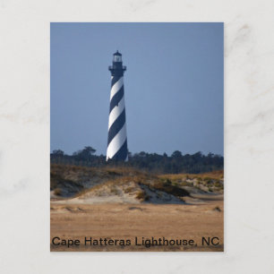 Cartão Postal Farol de Cape Hatteras - Guardião do Atlântico