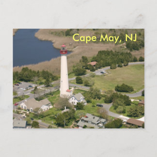 Cartão Postal Farol de Cape May, Cape May, NJ